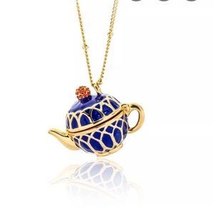 kate spade tea time locket necklace pendant nwot
